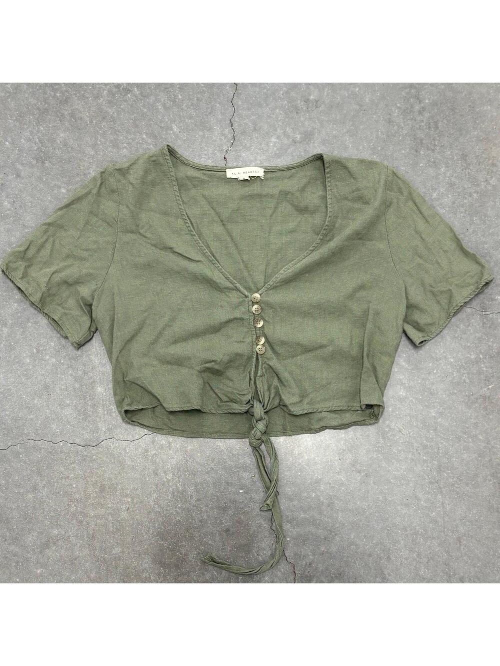 L.A. Hearts Linen Blouse
